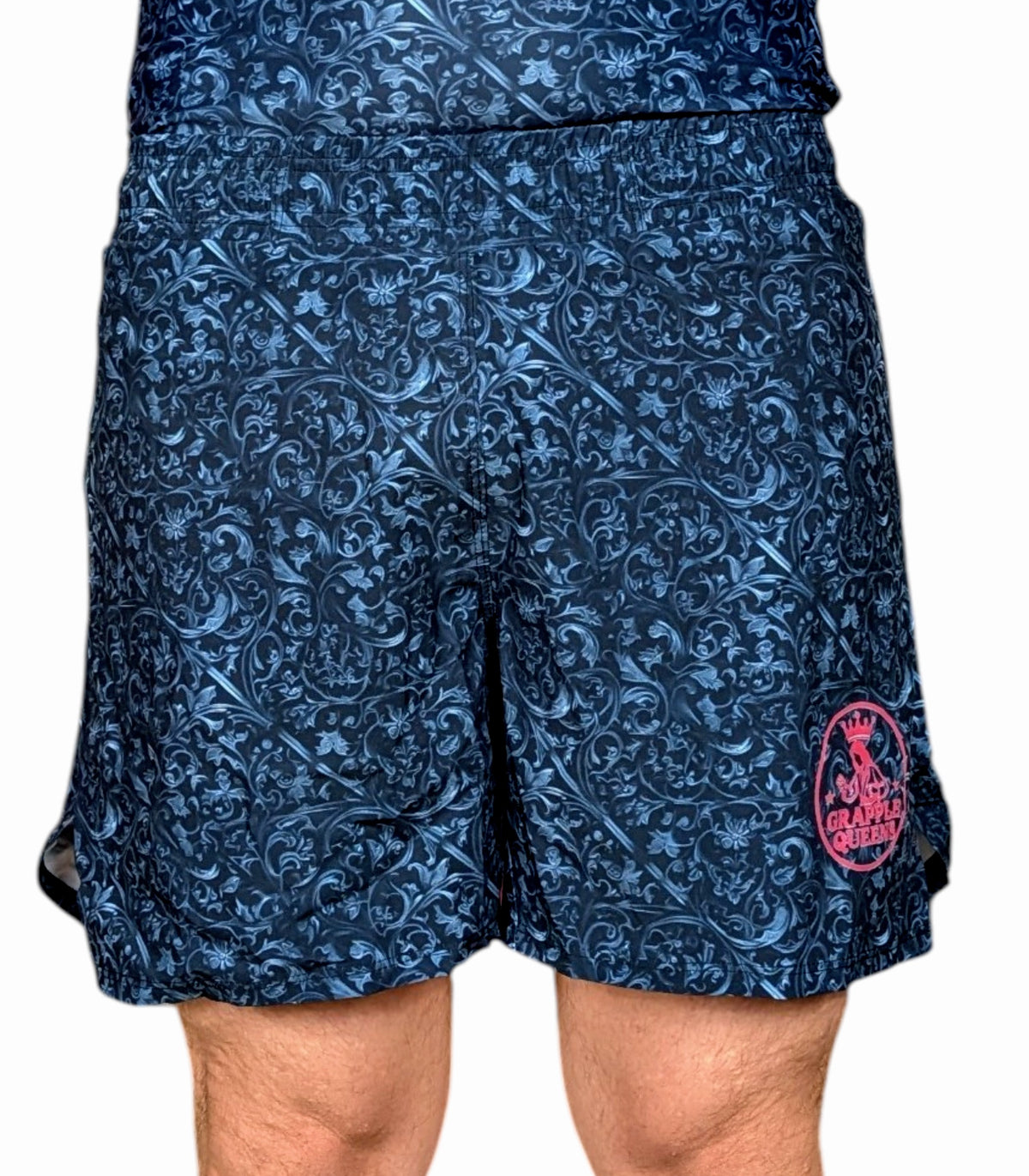 "Black Grapple Queens" Men's Fight Shorts