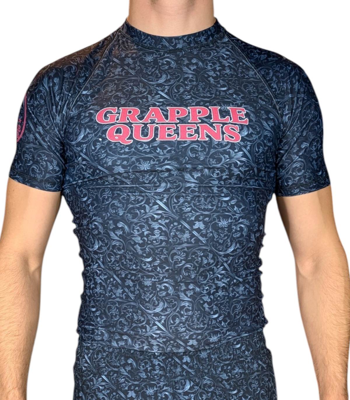 Black Grapple Queens Men's Rashguard